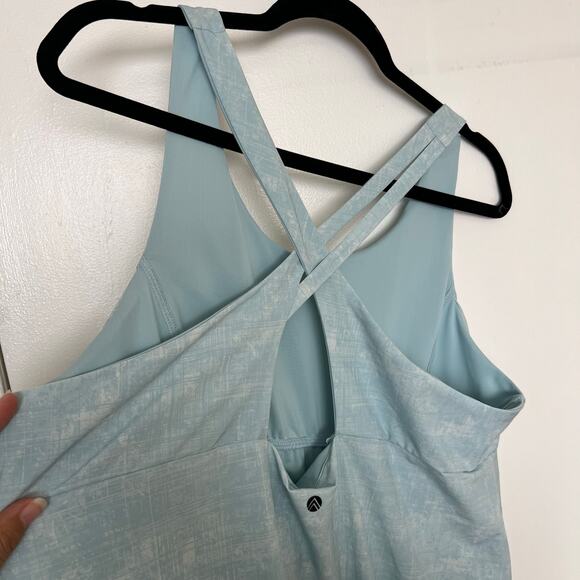 Traj3ctory Activewear Crossback Athletic Dress Blue Built-In Shorts XXL - Picture 5 of 12